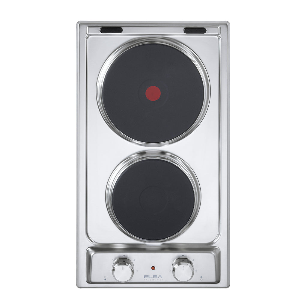 Elba 30Cm 2 Plate Electric Hob- Stainless Steel