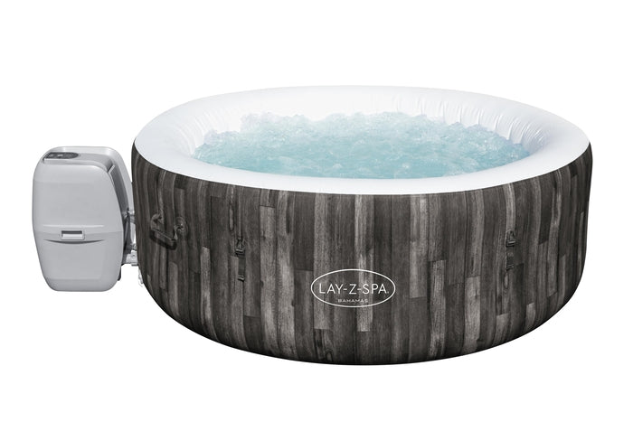 Bestway Lay Z Spa 1.80m X 66cm Bahamas Air Jet 4 Dark Wood - Livestainable.co.za