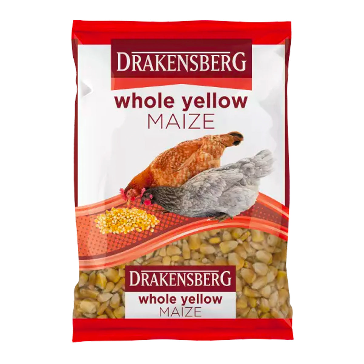 Drakensberg Red Bag Maize Whole Yellow 5 Kg