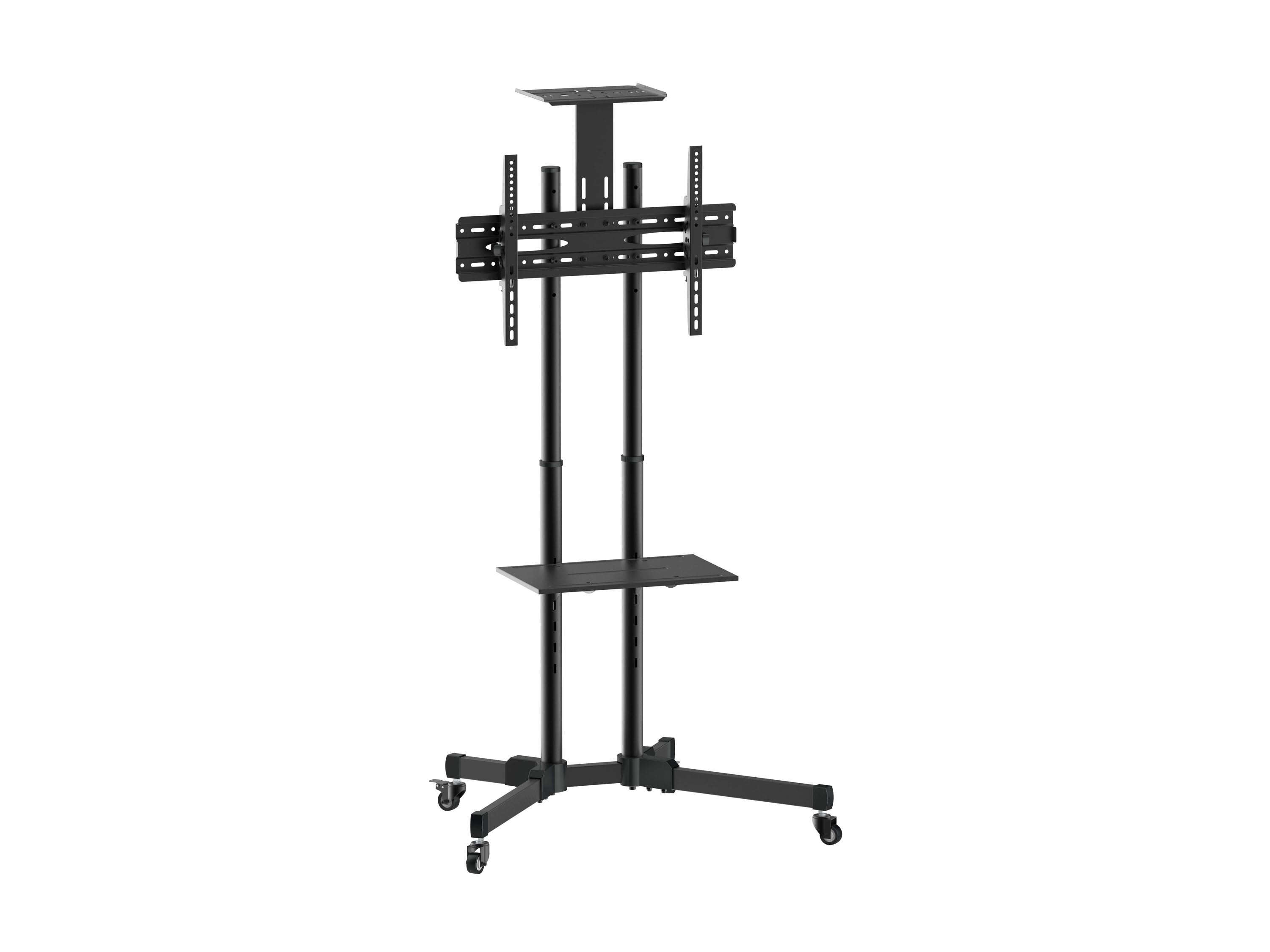 Equip Economy TV Cart for 37-70" TVs with Adjustable Height and Casters