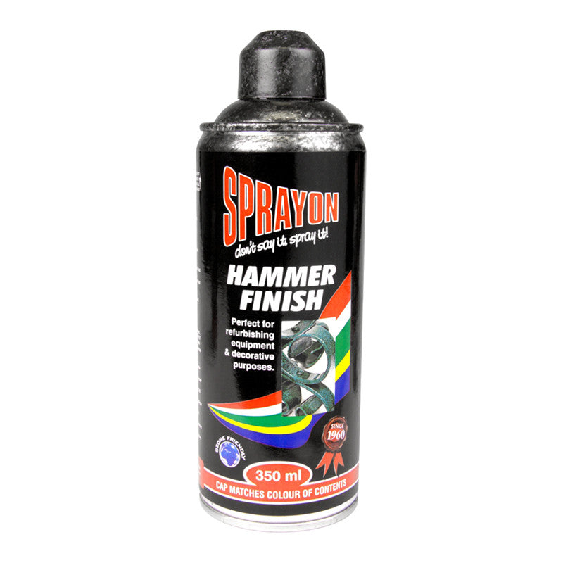 Sprayon Hammer Finish Spray Paint Charcoal 350 Ml