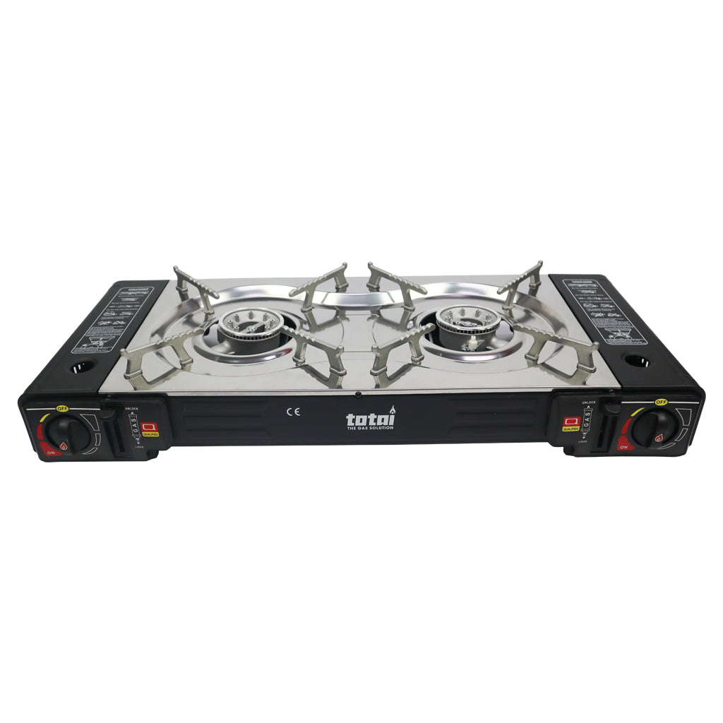 Totai Double Burner Portable Cartridge Gas Stove