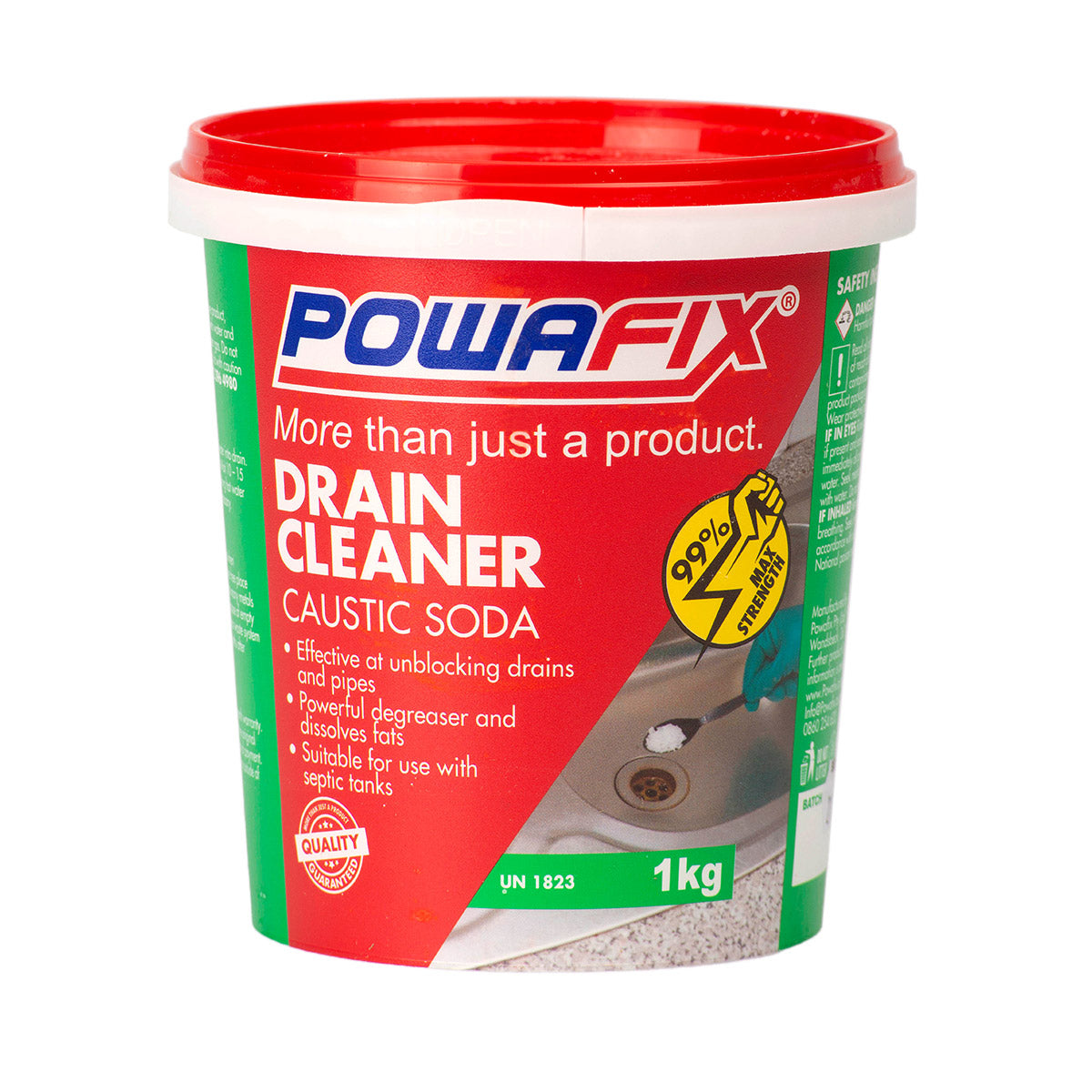 Powafix Drain Cleaner Caustic Soda 1 Kg