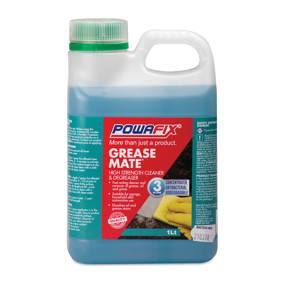Powafix Grease Mate Water Based Degreaser 1 L