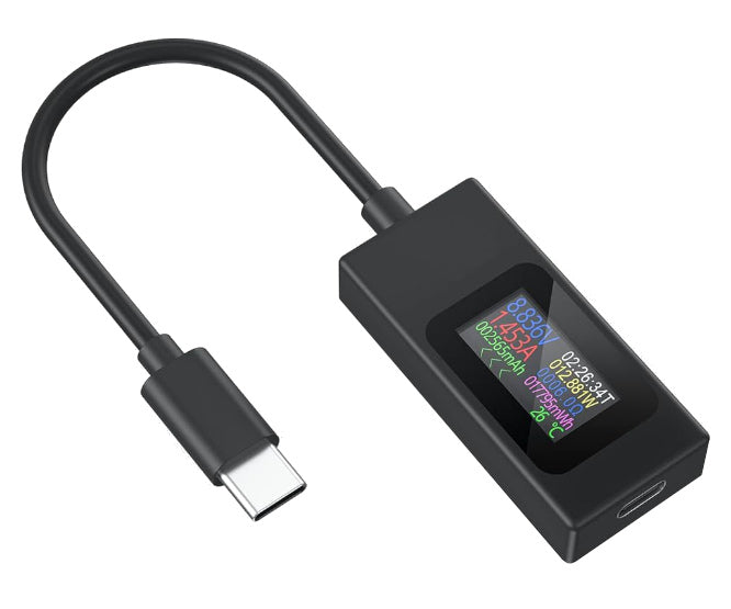 Usb Type C Voltage/Current Tester 4 30 Vdc 0 6.5 A Kws 065 C