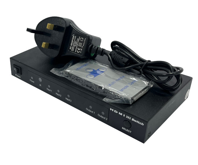 Hdmi Switcher 3x2 Hd 1080p 2.5 Gbps 785 1743