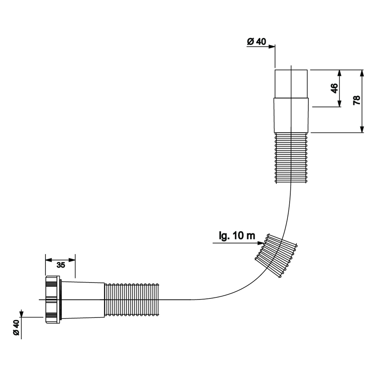 Wirquin Jollybath Tube 1 M Incl Fittings (Blister)