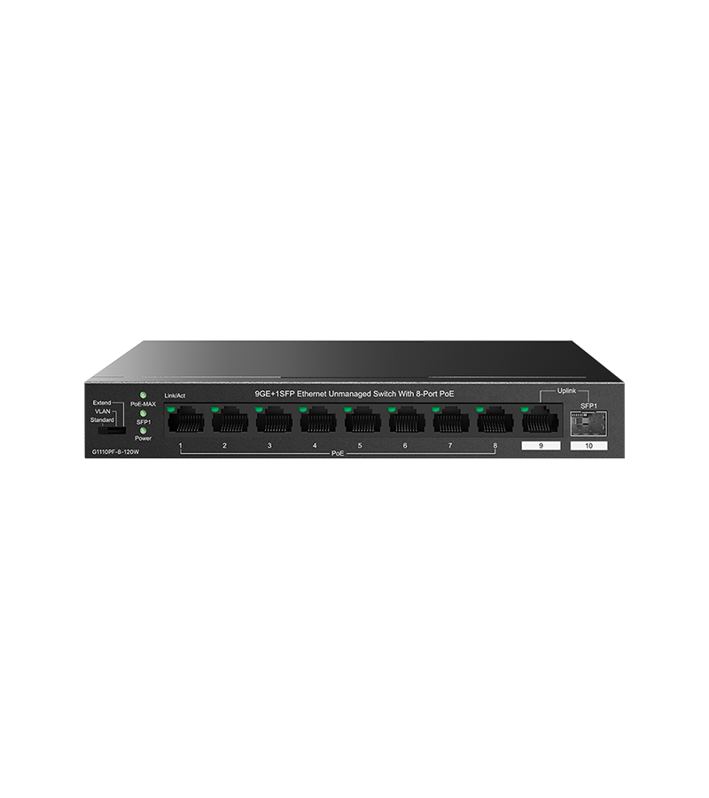 Tenda 9GE And 1SFP Ethernet Switch With 8-Port PoE