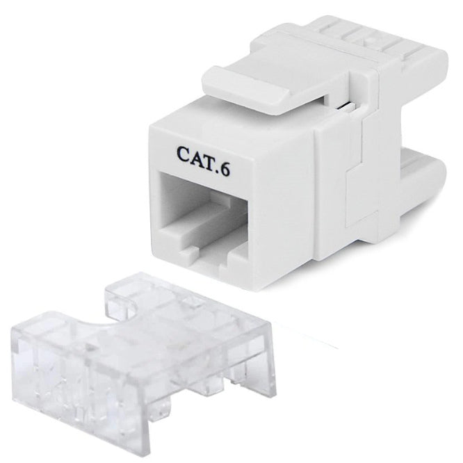 Rj45 Keystone Cat6 Socket Horizontal White 8 W8 Pkc6 W