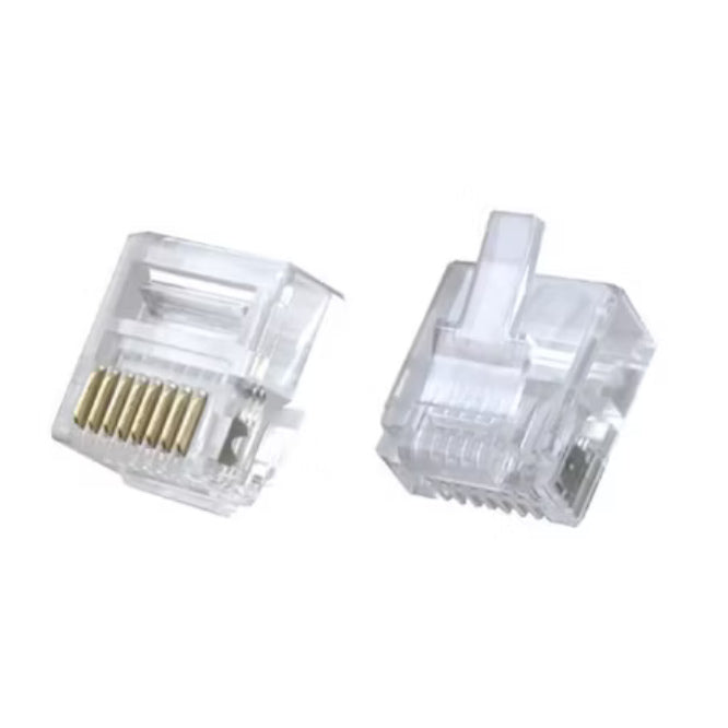 Rj45 Modular Plug Connector 2 Prong 8 P8 C Short Body 8 W8 Psh