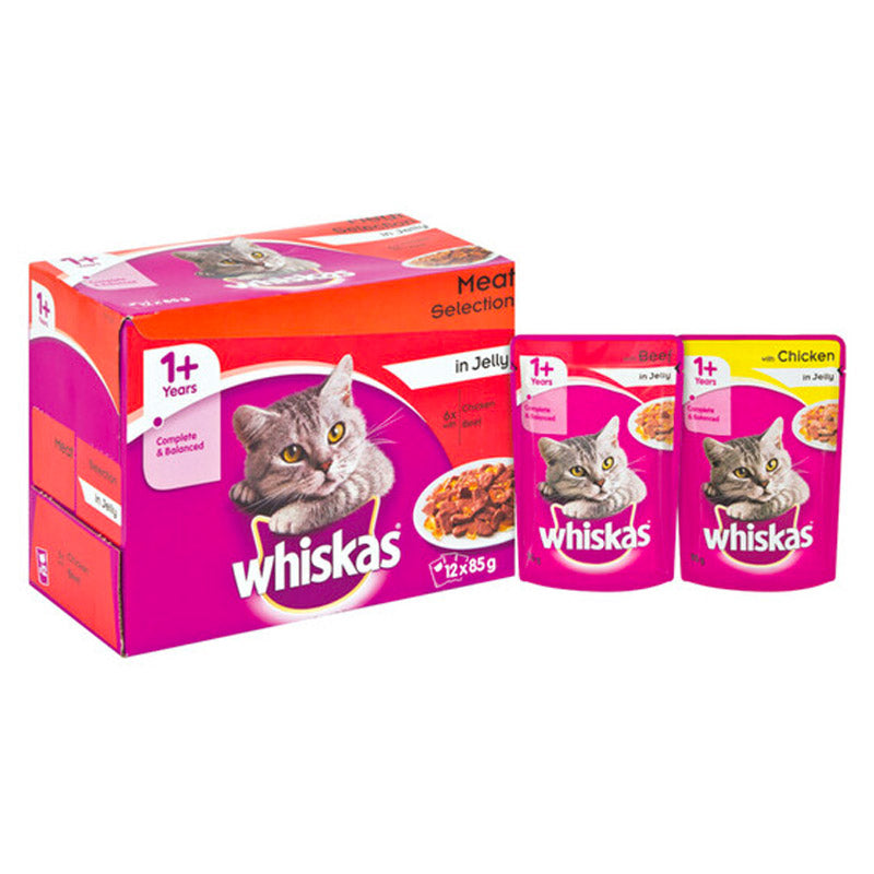 Whiskas Cat Food Pouch Bulk Multipack Meat Select