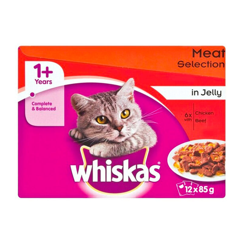 Whiskas Cat Food Pouch Bulk Multipack Meat Select 12 Pack Bargain Bin