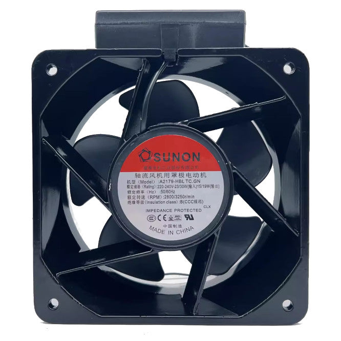 230 Vac Axial Cooling Fan 176sqx89mm Bal 325 Cfm Lead A2179 Hbl Tc.Gn