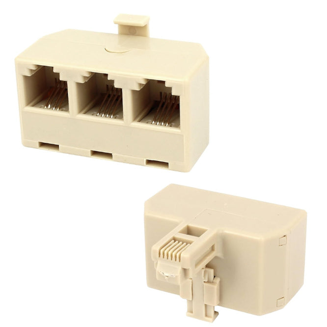 3 W Rj11 6 P4 C Modular Socket 1x Rj11 6 P4 C Plug Coupler Aat4 X3
