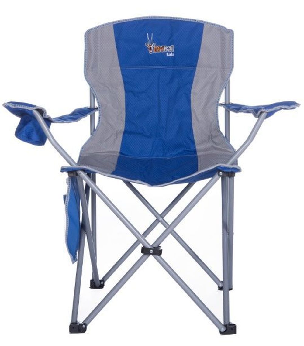 Kudu Padded Folding Chair 120kg Blue - Livestainable.co.za
