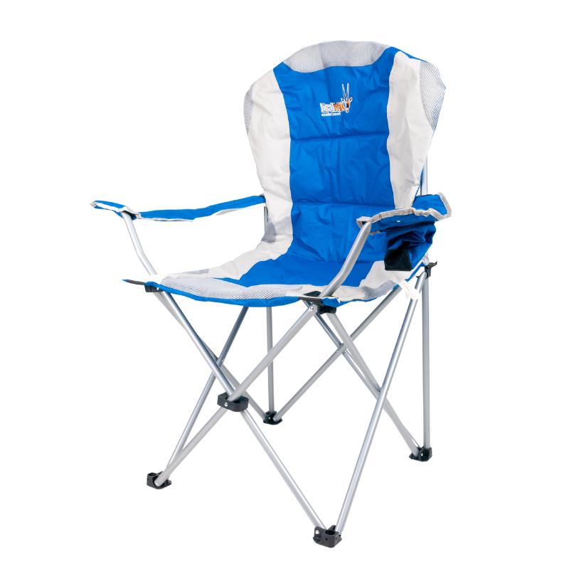 Afritrail Roan Deluxe Padded Chair Blue 140kg