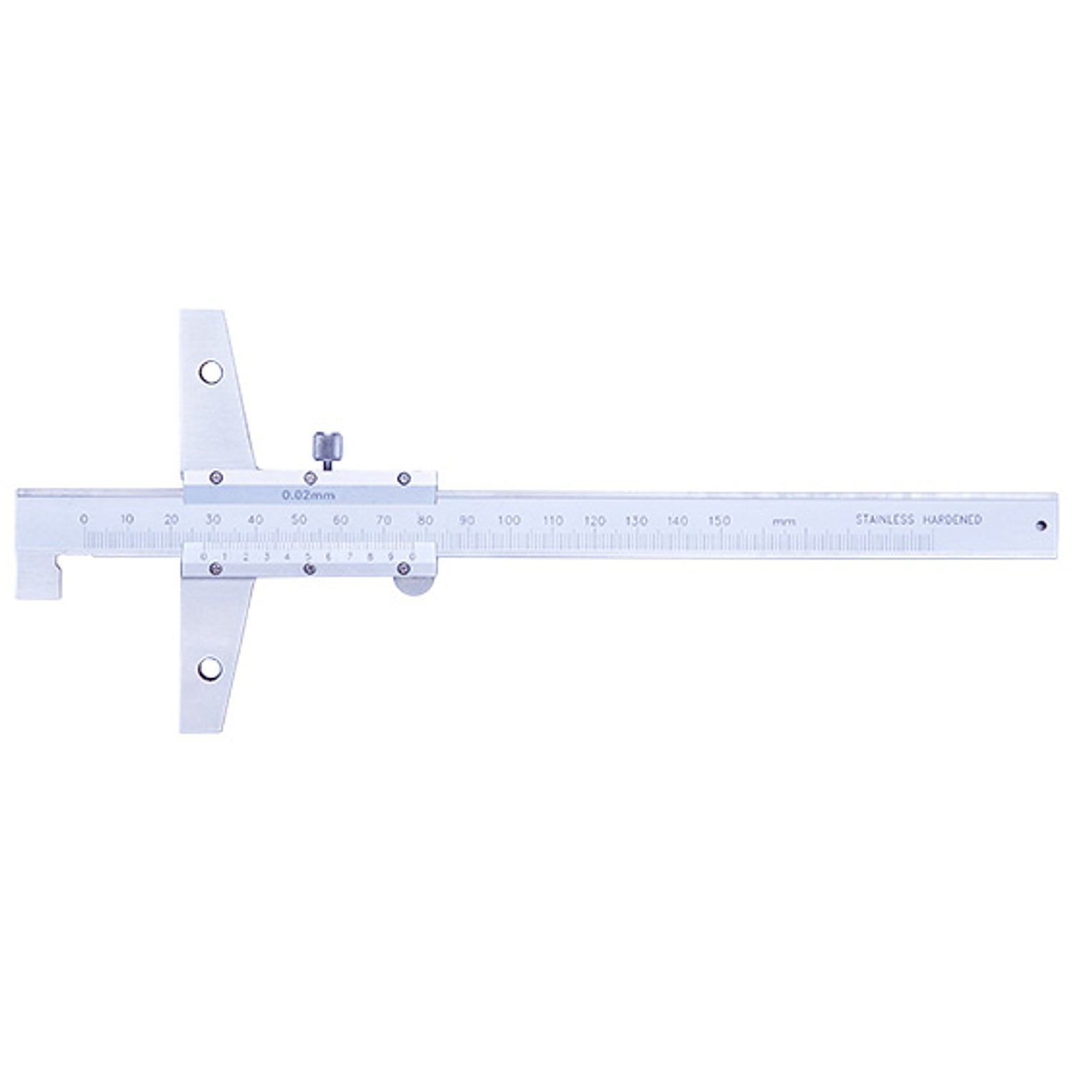 Accud Vernier Hook Depth Gage 0 300mm 0.02mm