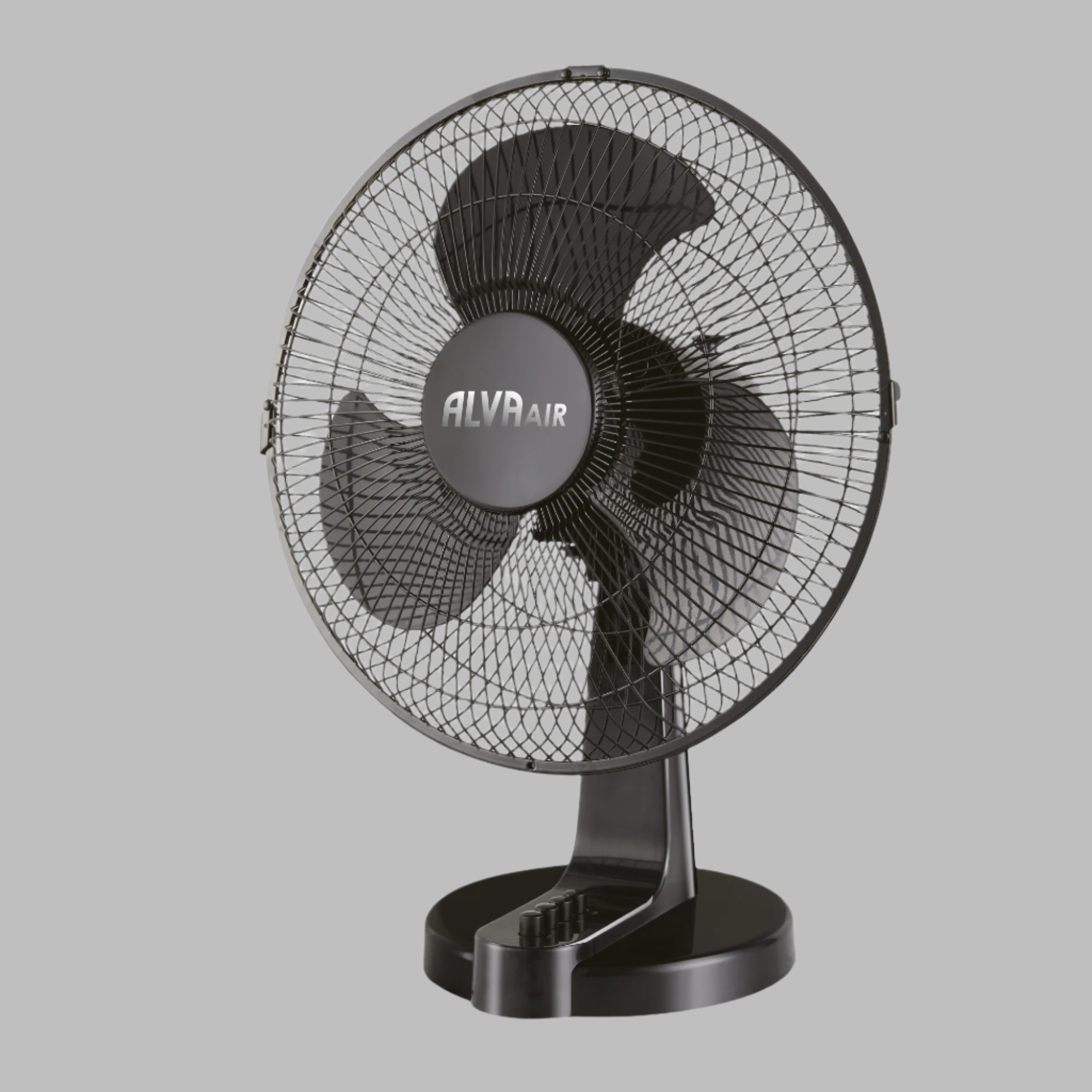 30cm Plastic Desk Fan (Black)