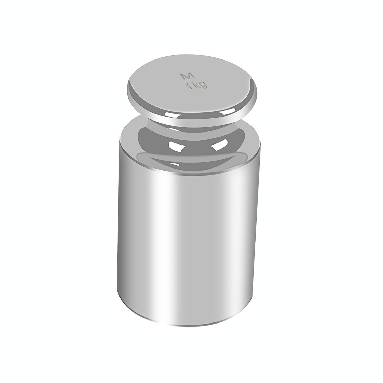 Accud Cylindrical Calibration Weight 1 Kg Stainless Steel