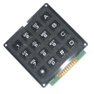 Keypad Black 4x4 0 9,*,#,(A Z) Ak 1604 A Bbw