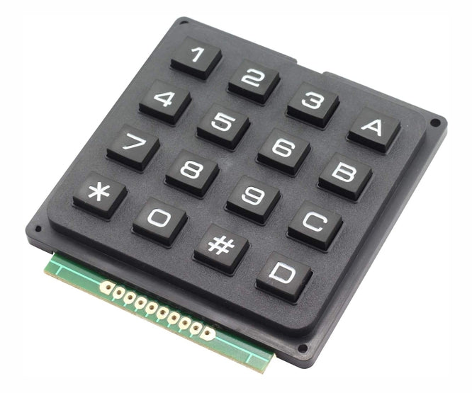 Keypad 4x4 0 9, A D, *,# Ak 1604 N Bbw