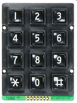 Keypad / Keyboard 4x3 0 9, *,# Ak 207 N Bbw Wp