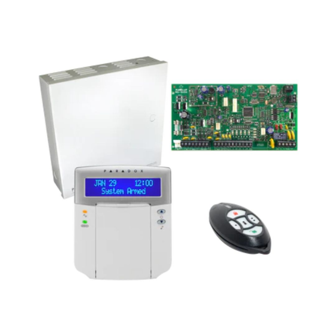 PARADOX MG5050 (REM2) K32 LCD Keypad, 1 X Metal Box & 1 X REM2 Remote