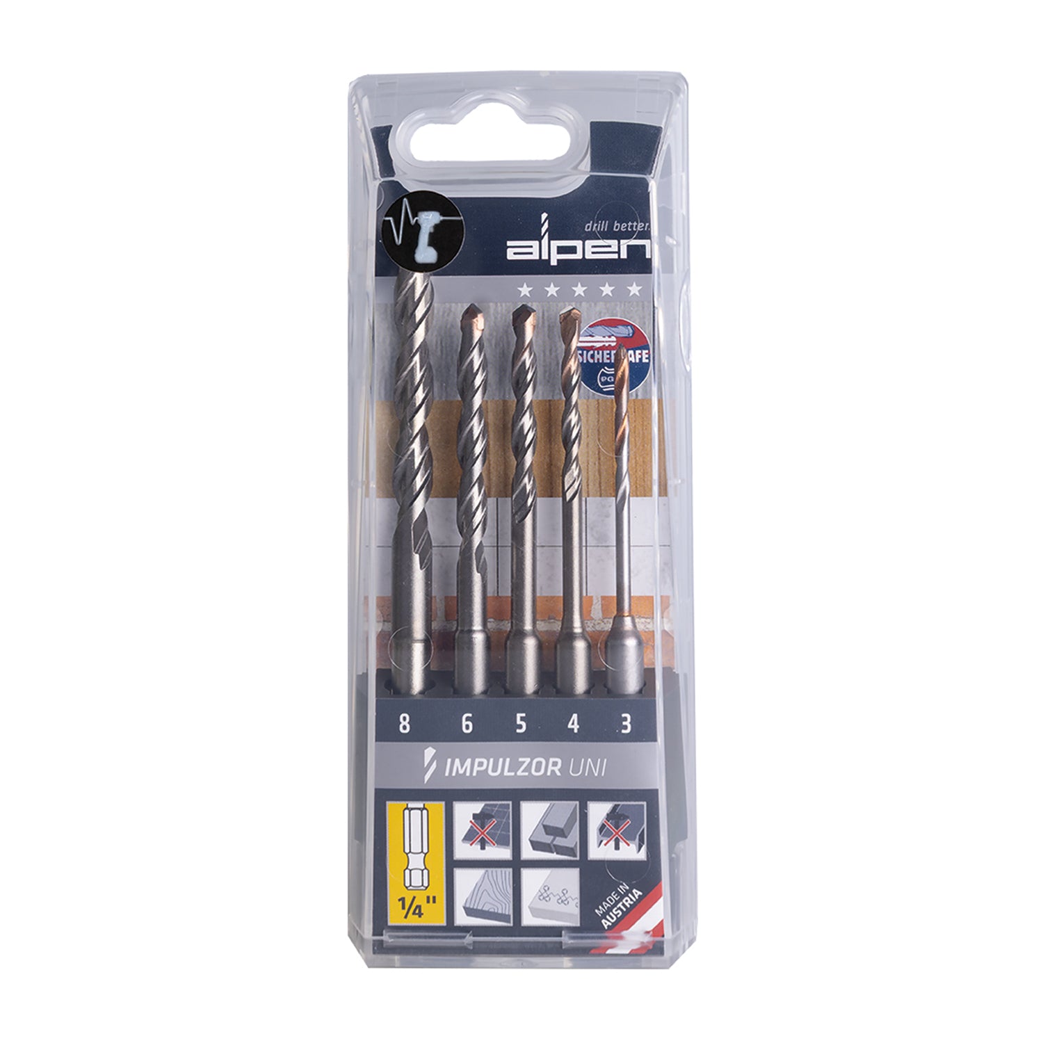 Alpen Set Impulzor Impact Univ Hex Atm5 5 Tlg 3.0 4.0 5.0 6.0 8.0 Mm