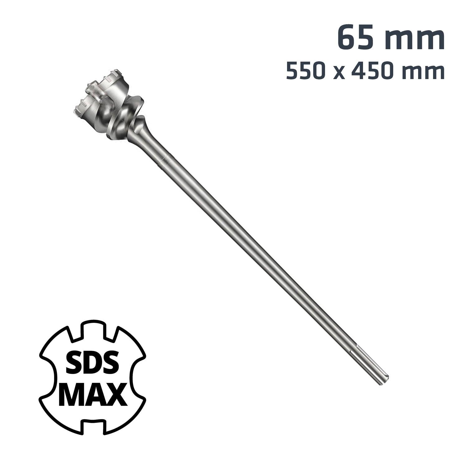 Sds Max Mill Crown 65 Mm X 550 Drill Bit - Livestainable.co.za