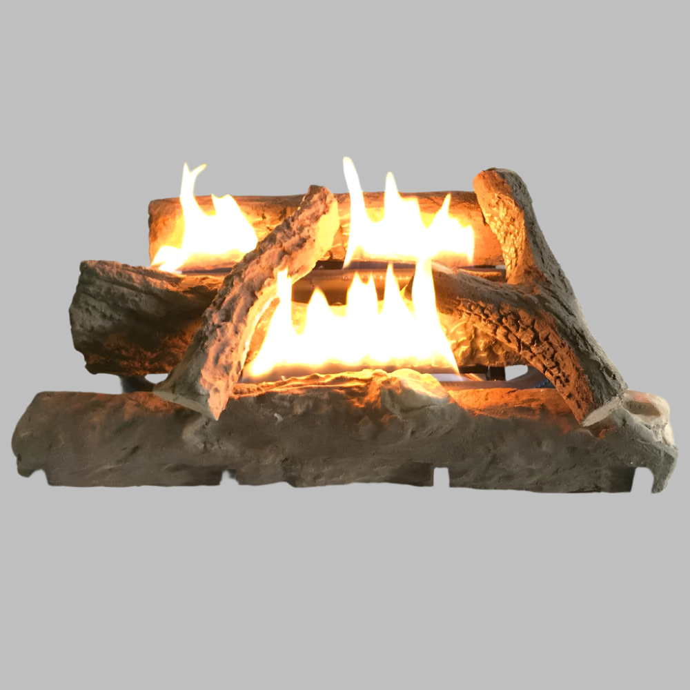 ALVA - LOG FIREPLACE GAS HEATER 670mm WIDE