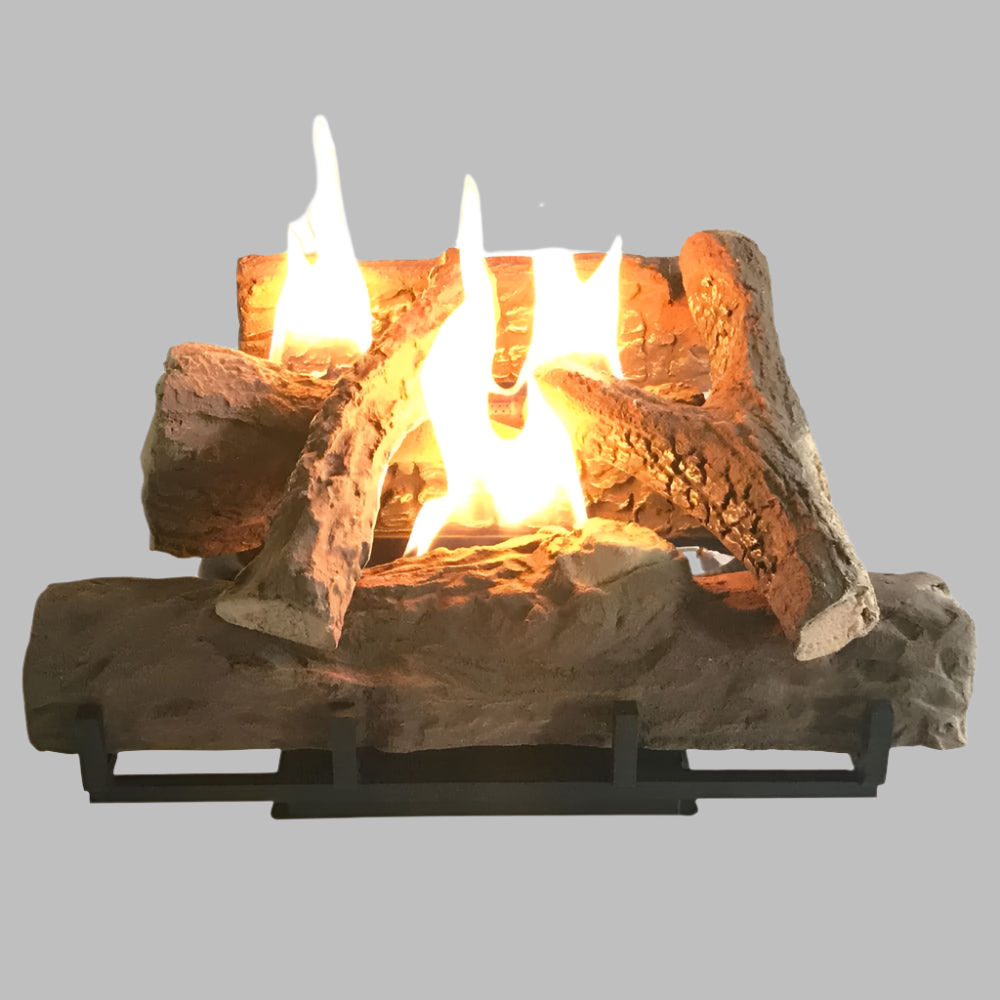 ALVA - LOG FIREPLACE GAS HEATER 520mm WIDE