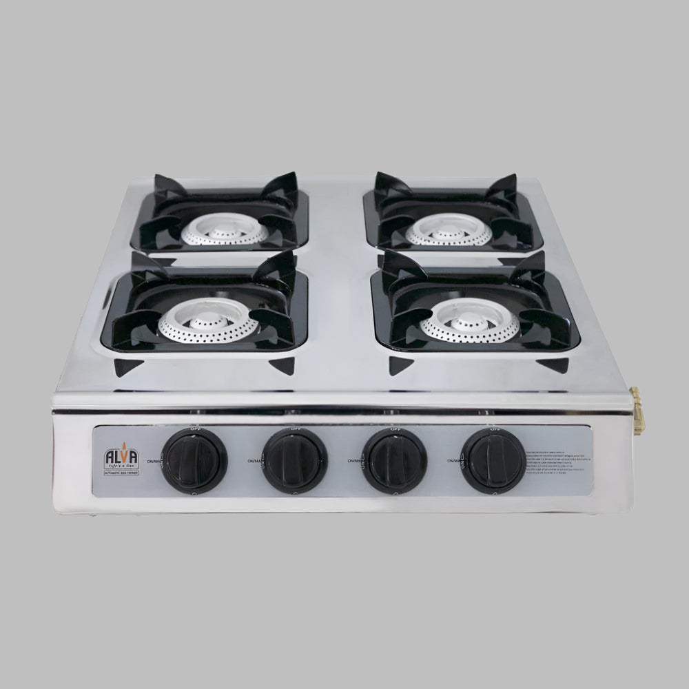 ALVA - 4-BURNER STAINLESS STEEL GAS STOVE
