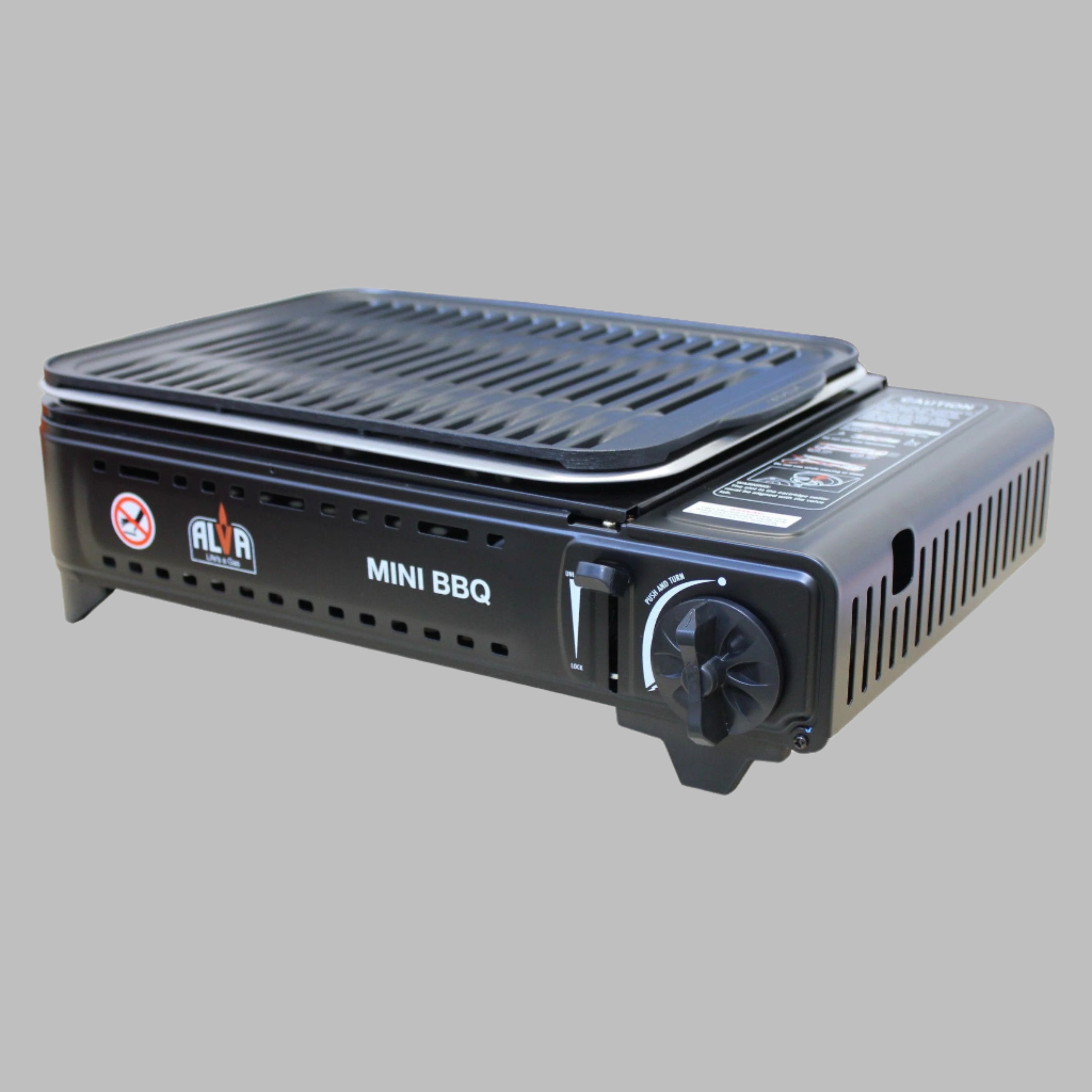 ALVA - BUTANE CANISTER MINI BBQ COOKER (CARRY CASE)