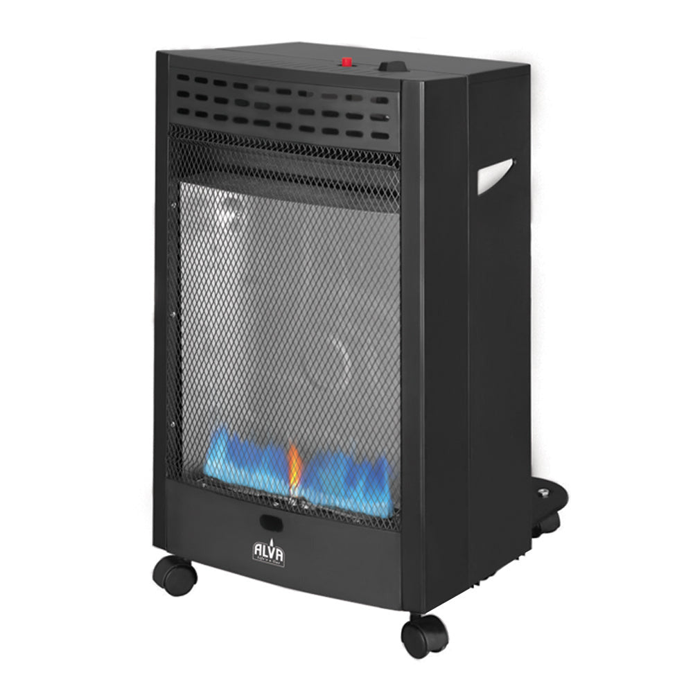ALVA - BLUE FLAME CONVECTION ROLLABOUT GAS HEATER - BLACK