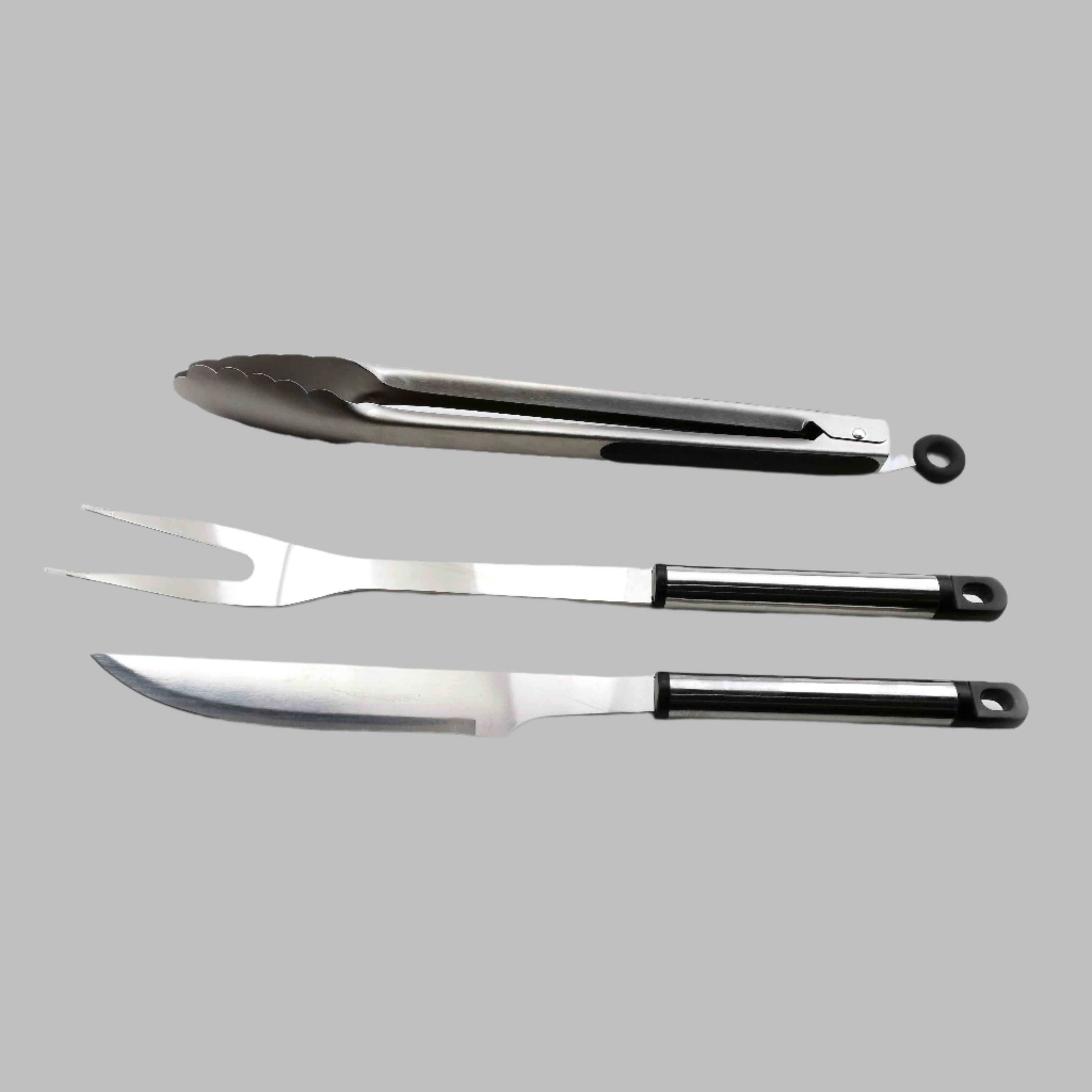 3 Pc Bbq Tool Set Stainless Steel