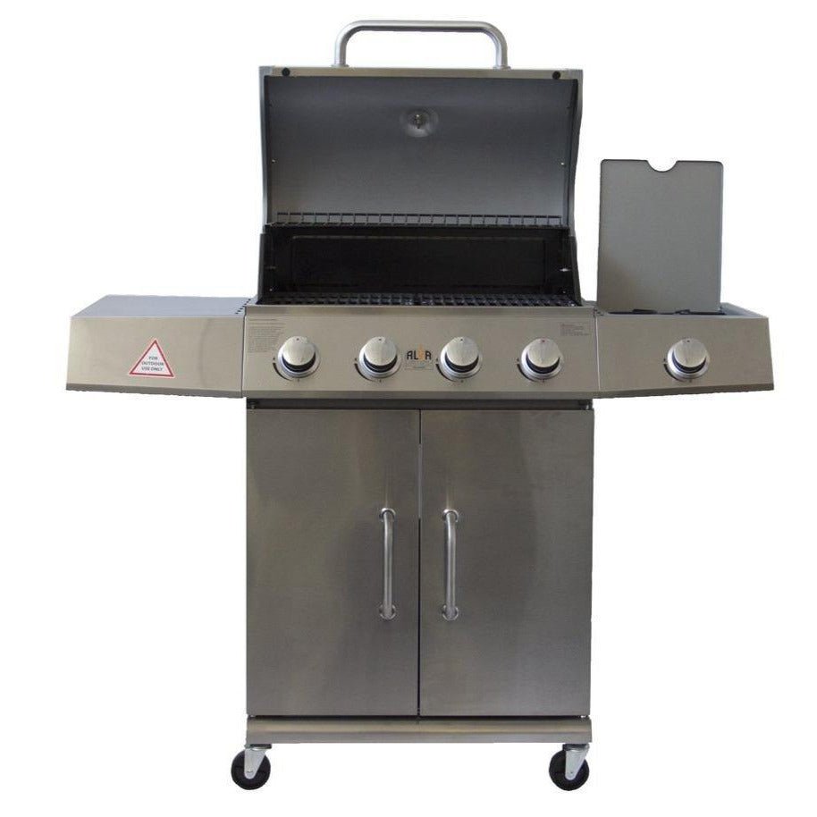 KALAHARI 4 BURNER BBQ W/ SIDE BURNER - Alva Lifestyle Retail