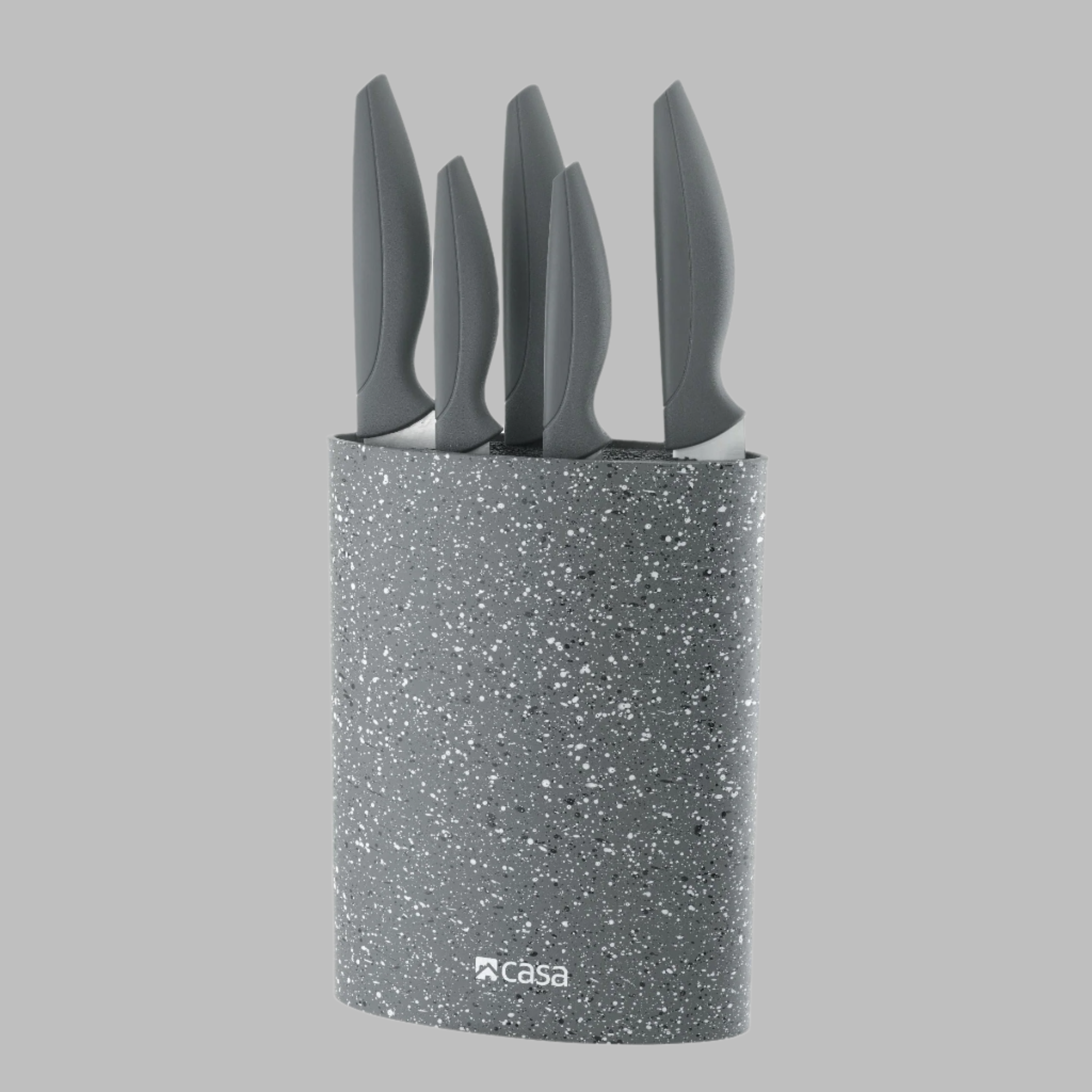 5 Pc Knife & Plastic Block Firenze