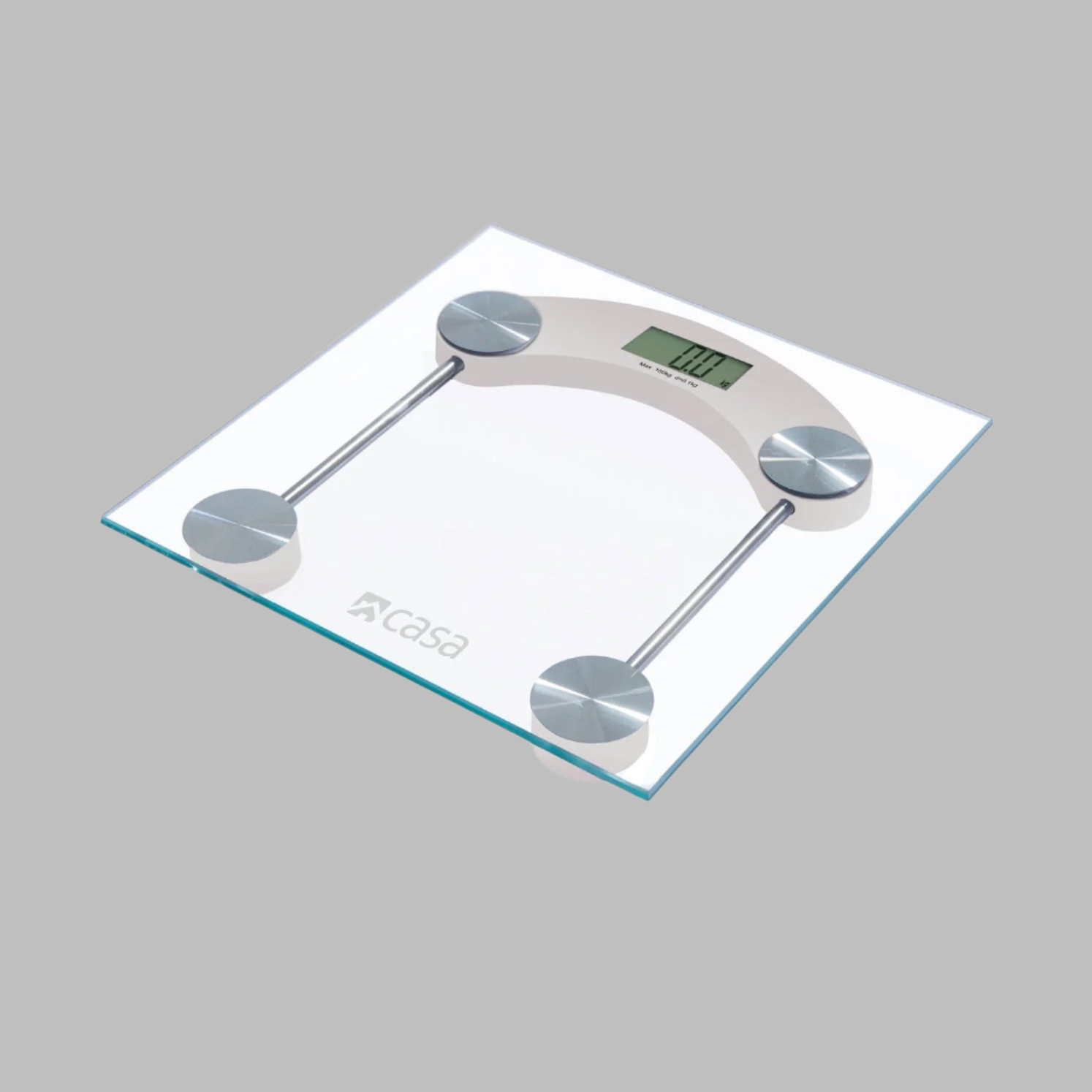 Electronic Bathroom Glass Scale Square