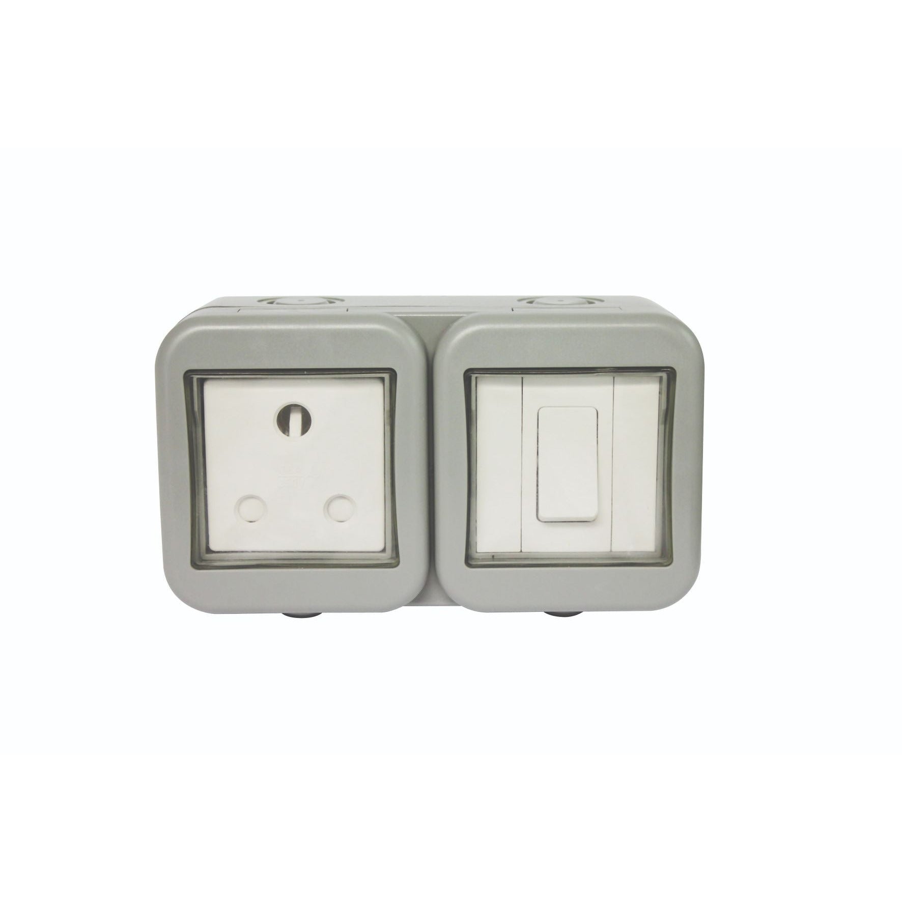 Ip55 Single Outdoor Switch & Sa Socket (1 X 3 Pin)