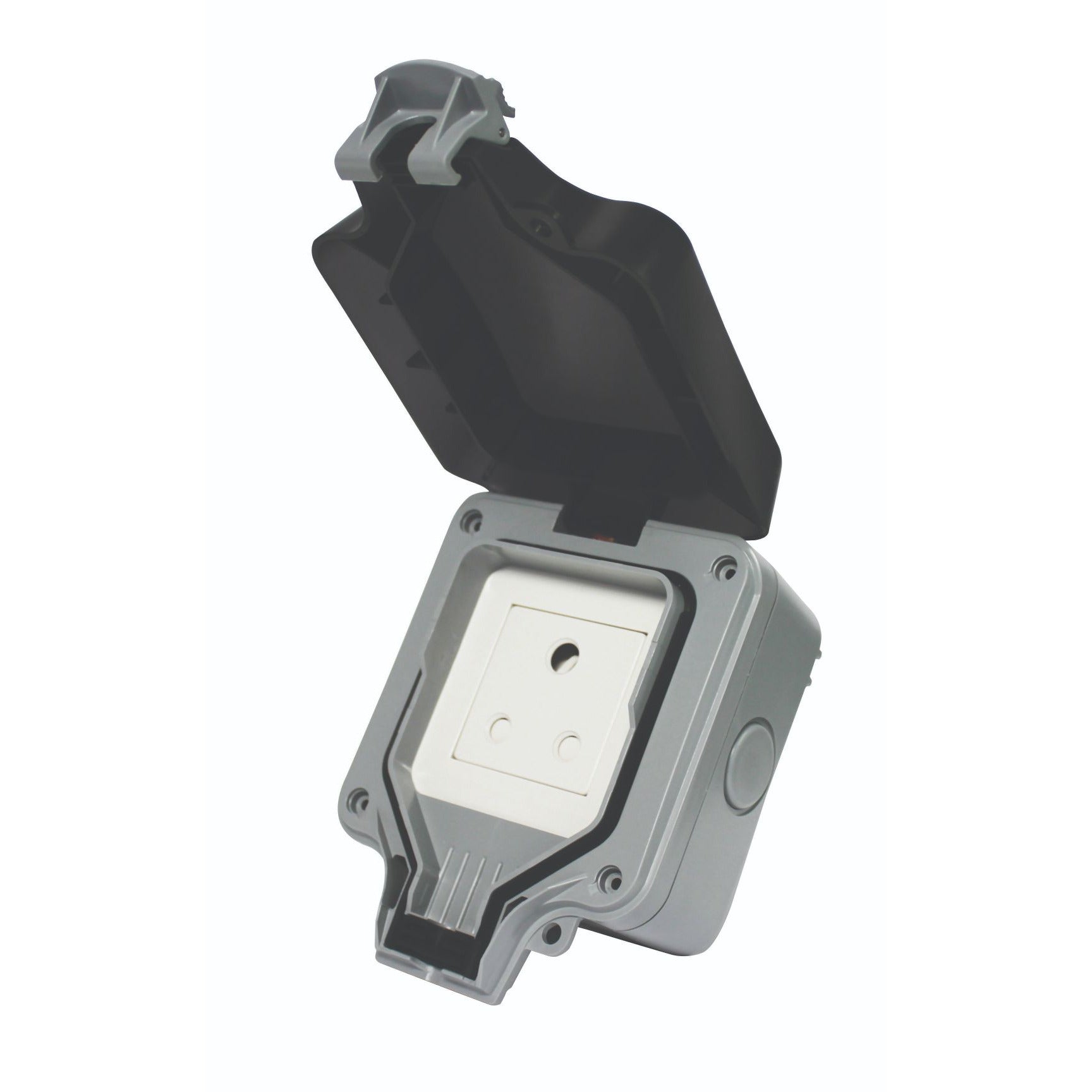 Ip66 Single Unswitched 16 A Sa Outdoor Socket (1 X 3 Pin)