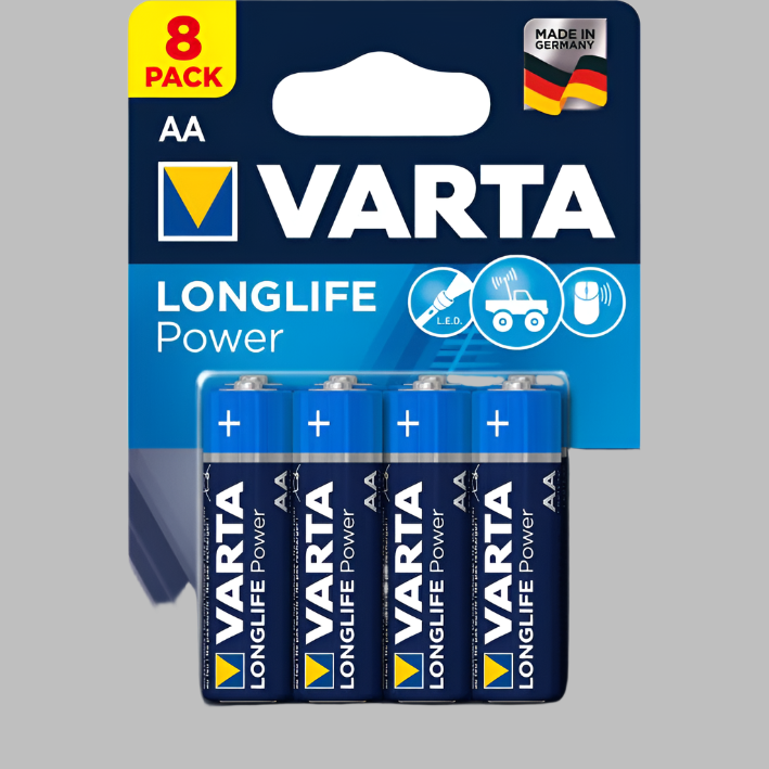 Longlife Power Batteries Aa 8 Pack (Hi Energy)