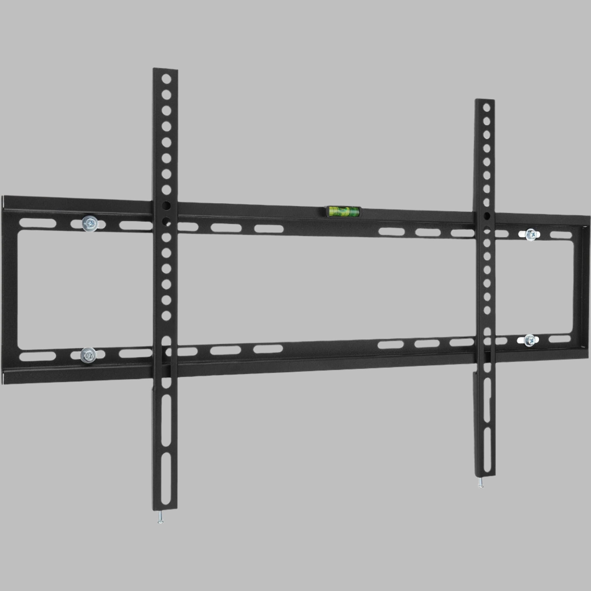 50 85" Flat To Wall Tv Mount Bracket Built In Spirit Level