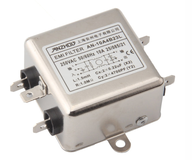 Emi/Emc Cassis Mount Filter 10 A 250 Vac An 10 A4 B23 L