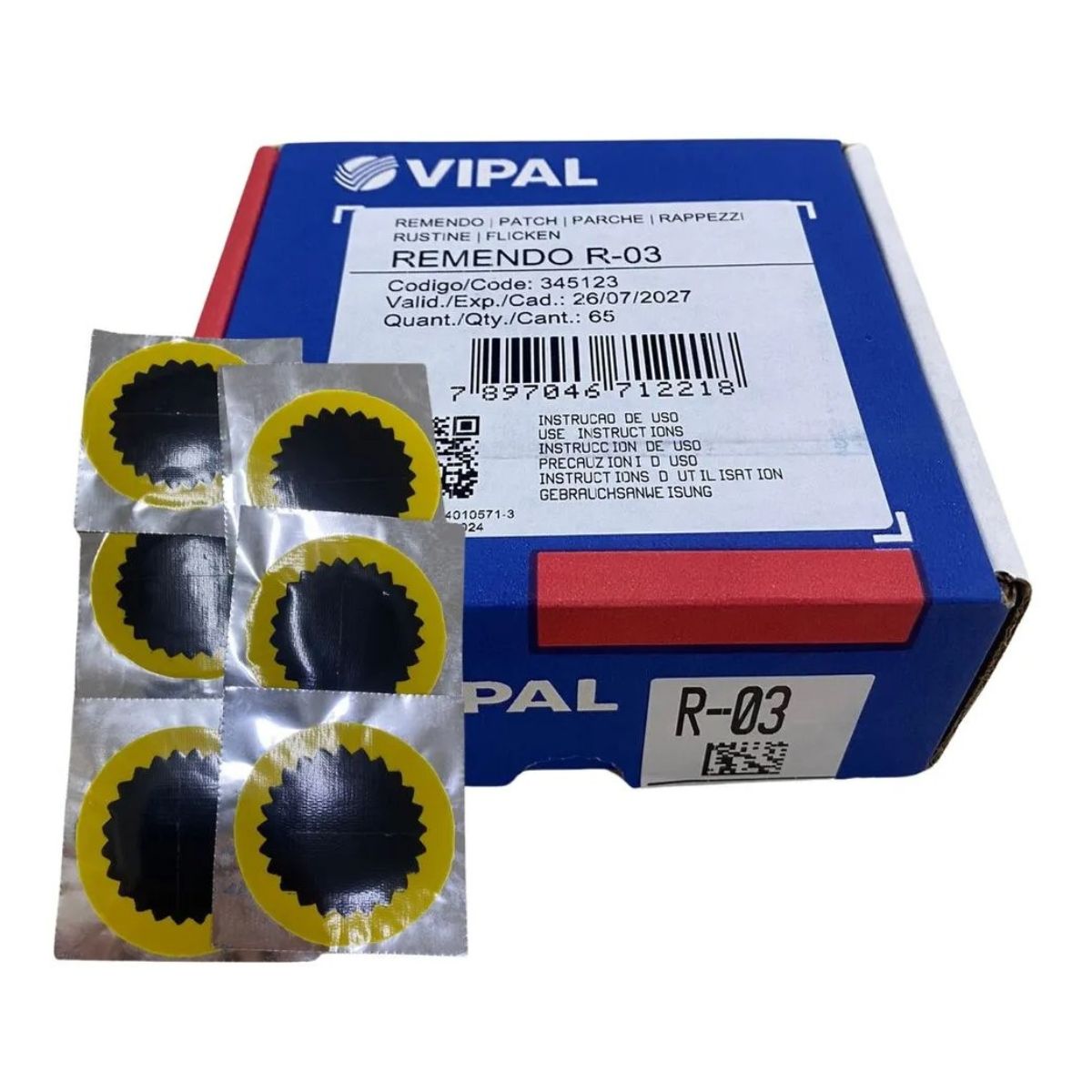 Vipal Round Tube Patch 60 Mm Price Each 65 Per Box