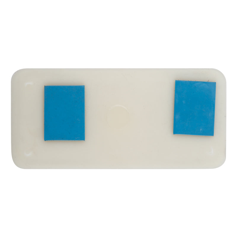 Square Reflector Stick On Wht 90 Mm