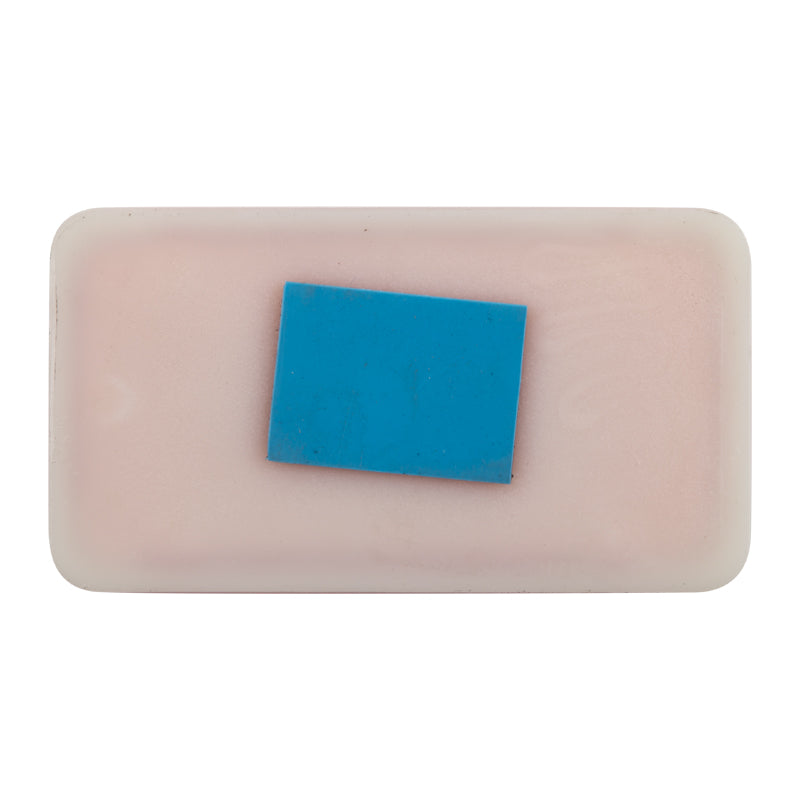 Rectangular Reflector Stick On Red 65 Mm