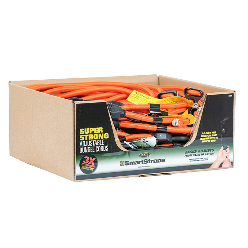 Bungee Straps Adjustable 60 100 Cm Orng