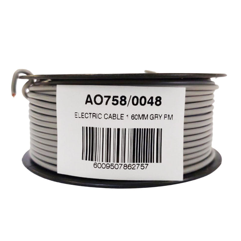Electric Cable 1.60 Mm Single Core Grey Pm