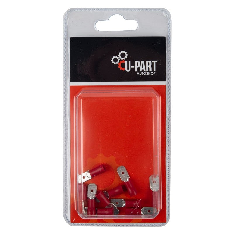 U Part Terminal Red Male Tab 0.5 1.5 Mm 6.3 Mm