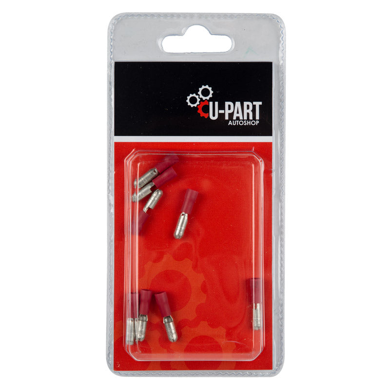 U Part Terminal Red Male Bullet 0.5 1.5 Mm 4 Mm